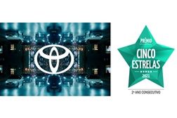 Toyota eleita Marca Automóvel Cinco Estrelas  - Reconhecimento de 2021, pelo segundo ano consecutivo
