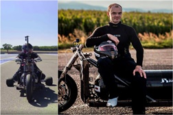Uma moto a jacto… de água!