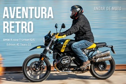 Teste BMW R nine T Urban G/S Edition 40 Years GS - Aventura Retro