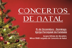 Concertos de Natal em Vila de Rei e Fundada