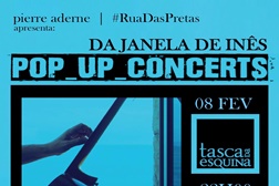 Pierre Aderne volta à Tasca da Esquina com o álbum Da Janela da Inês
