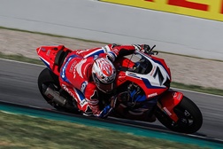 SBK, 2022, Catalunha - Lecuona coloca Honda primeiro  - À frente por mais de meio segundo 