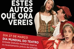 Teatro Garcia de Resende comemora Dia Mundial do Teatro com textos de Gil Vicente