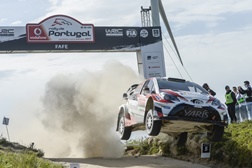 Três Yaris WRC terminam no top 10 do Rali de Portugal e Lappi obtém pontos na Power Stage