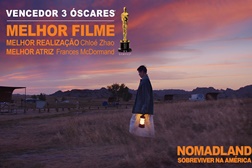 "Nomadland - Sobreviver na América" premiado com três Óscares - Melhor Filme, Melhor Realização e Melhor Atriz
