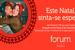 Forum Aveiro recebe Pai Natal com espetáculo de luzes e concerto gospel