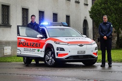 Elétricos da Hyundai são escolha nas forças policiais da Europa - Veículos a bateria e hidrogénio para 0% de emissões