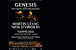 ONE NIGHT WITH ORCHESTRA - Martin Levac Convida Portugal  - Um Espetáculo com Músicos Ligados aos Genesis e a Orquestra Sinfónica de Lisboa
