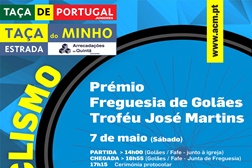 Ciclismo: Golães (Fafe) recebe a Taça de Portugal de Juniores