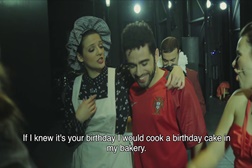 Elenco do musical "The Portuguese" canta os parabéns a Cristiano Ronaldo