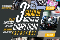 3º Salão de Motos de Competição dias 25 e 26 de janeiro em Esposende