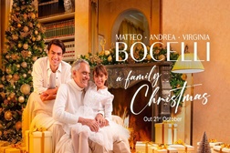 Andrea, Matteo e Virginia Bocelli lançam primeiro álbum conjunto "A Family Christmas"