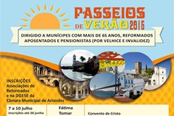 Arraiolos proporciona passeios de Verão a reformados e pensionistas