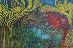 Exposição de pintura e desenho de Ribeiro Farinha na Biblioteca dos Coruchéus