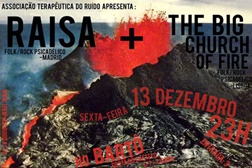 Raisa e The Big Church of Fire ao vivo no Bartô, Chapitô, dia 13 de Dezembro