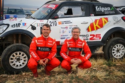 Rui Sousa/Carlos Silva a celebrar 25 da dupla de pilotos - Na Baja de Aragon 2019