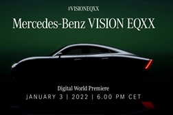 Estreia mundial digital do VISION EQXX da Mercedes-Benz  - Marca promete o “mais eficiente de sempre”