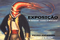 Exposição "A brincar como o macaco", de Pedro Espanhol  