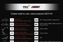 Calendários Velocidade 2014