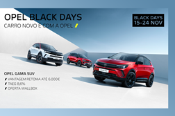 Opel Black Days: Campanha para aquisição de modelos eletrificados - Em vigor até 24 de novembro