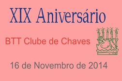 XIX Aniversário do BTT Clube de Chaves - 16 de novembro