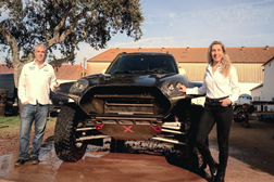 Maria Luís Gameiro é a primeira piloto do Mundo a guiar o Mini JCW T1+ - Team Motivo JCB em testes para preparar o BP Ultimate Rally Raid