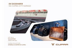 No CUPRA City Garage Lisboa pode fazer uma corrida na pista Scalextric e compras de Natal - Jogo exclusivo criado pela CUPRA e a Scalextric no Led Wall da Garage
