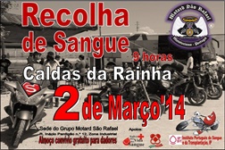 Grupo Motard São Rafael organiza recolha de sangue