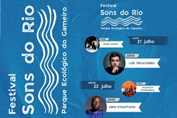 Dino d’Santiago e Luís Trigacheiro no Sons do Rio, em Mora - Dias 21 e 22 de Julho no Parque Ecológico do Gameiro