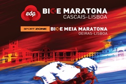 Bike Maratona junto ao Tejo na véspera da Meia-Maratona em Lisboa