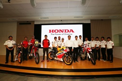 Hélder Rodrigues na apresentação mundial da Honda