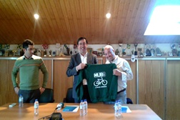 Sandro Araújo e Delmino Pereira da FPC, e Ricardo Ferreira, da MUBi ©MUBi