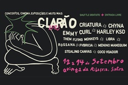 Anunciado o cartaz do Clarão 2025 - De 12 a 15 de Setembro na Quinta da Ribafria em Sintra