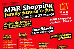 Fitness em família e animação no MAR Shopping