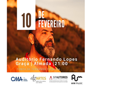 Fernando Ferreira no Auditório Fernando Lopes Graça - A 10 de Fevereiro às 21h00 com "Tempo"