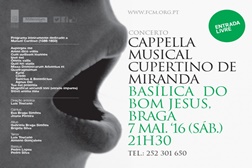 Concerto "Cappella Musical Cupertino de Miranda" na Basílica do Bom Jesus, Braga
