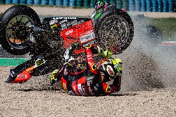 SBK, 2022 - As quedas nas SBK - Muito menos que em MotoGP