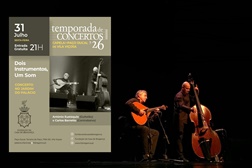 António Eustáquio e Carlos Barretto nos jardins do Paço Ducal de Vila Viçosa - Temporada de concertos da fundação da Casa de Bragança 