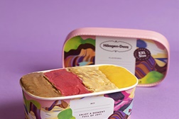 Häagen-Dazs lança embalagem personalizável XL até quatro sabores