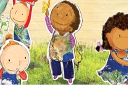 Exposição "Ilustrações do livro Histórias da Ajudaris 2013" no Barreiro