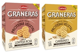 Cuétara apresenta as novas bolachas Graneras com farinha 100% de leguminosas