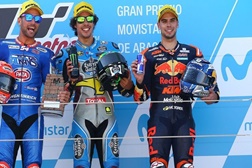 Miguel Oliveira no Pódio - Moto2 Aragão