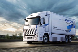 Camião Xcient Fuel Cell da Hyundai com reforço de design e performance - Este é 1º Veículo pesado movido a hidrogénio