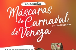 CoimbraShopping surpreende com exposição de máscaras do Carnaval de Veneza