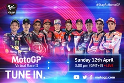MotoGP – Revelada a lista de pilotos da segunda corrida virtual