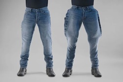 Jeans com airbag removível