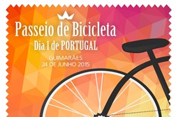 Rui Sousa, César Fonte e José Santos no Passeio de Bicicleta Dia 1 de Portugal