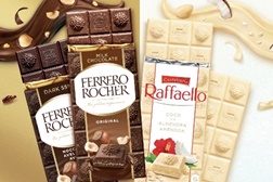 Ferrero Rocher e Rafaello agora em tabletes de chocolate premium