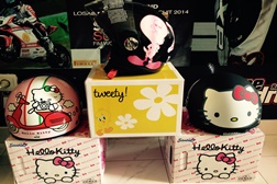 Capacetes Tweety e Hello Kitty da Axo