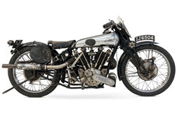Rara Brough Superior 981cc SS100 de 1925 leiloada no Spring Stafford Sale